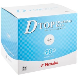 Nittaku NB-1520 Table Tennis Balls, D-Top Training Hard Practice Balls, 10 Dozens 1.6 inches (40 mm)