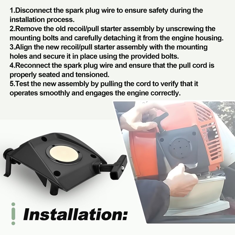 Recoil Pull Starter Assembly Compatible with STIHL BR800 BR800X Backpack