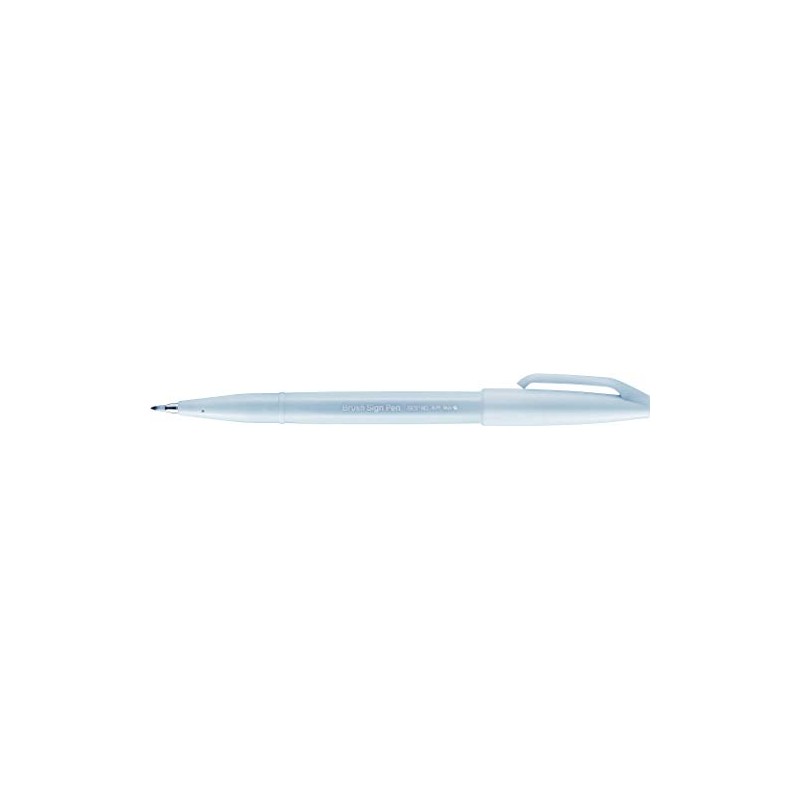 Pentel Brush Sign Pen SES15C-12, Fibre-Tip Pen, Brush-Like Tip, pastel