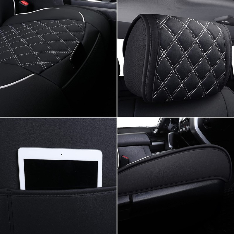 YIERTAI Seat Covers for Toyota Tundra Truck Custom Fit 2008-2023