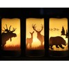 GenSwin Flameless Flickering Led Candles with Hemp Rope and 6H