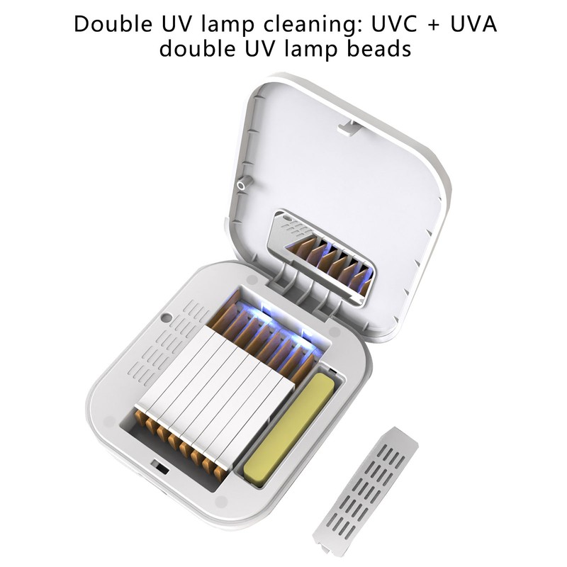 Solo Saxophone Reed Case UVC+UVA Double Ultraviolet Lamp Beads Mouthpiece