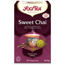 YOGI TEAS - AYURVEDIC Organic Sweet Chai Tea 17bags (PACK OF 1)