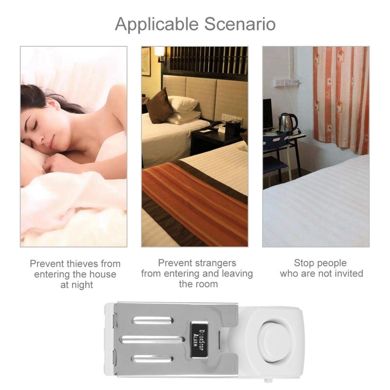 Intellegent Security Alarm Alert Burglar Portable 120 dB Stainless Steel