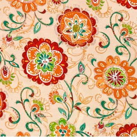 Resort Spa Home Decor Tufted U-Shape Wicker Seat Cushions Set of 2 | 19" x 19" | All-Weather Spun Fabric | Water-Resistant | Outdoor Chair Cushions for Patio Furniture | Fanfare Sonoma Cream