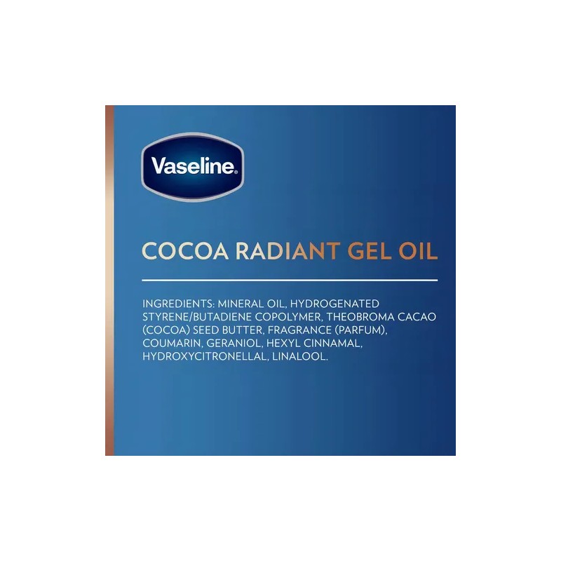 Vaseline Cocoa Radiant Body Oil Humectante Corporal 200ml