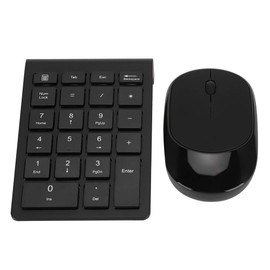 Vbestlife Teclado inalámbrico 2.4G Combos de Mouse Teclado numérico Digital de 22 Teclas y Juego de Mouse inalámbrico Mutet 1600DPl Motor óptico para Win 7/8/10