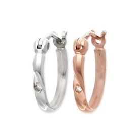 [The Kiss] Pair Earrings Couple Popular Single Ear Adult Married Couple Diamond J-Well Exclusive Boyfriend Girlfriend Men Women Men's Women's Birthday Anniversary Present