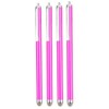 4 x Pink Fabric Micro Fibre Microfibre fiber Stylus Pens
