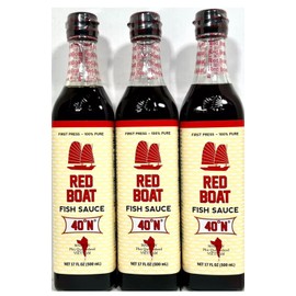 Red Boat Fish Sauce First Press 100% Pure Anchovy 17 oz(Pack of 3)~Exp 12/7/2026