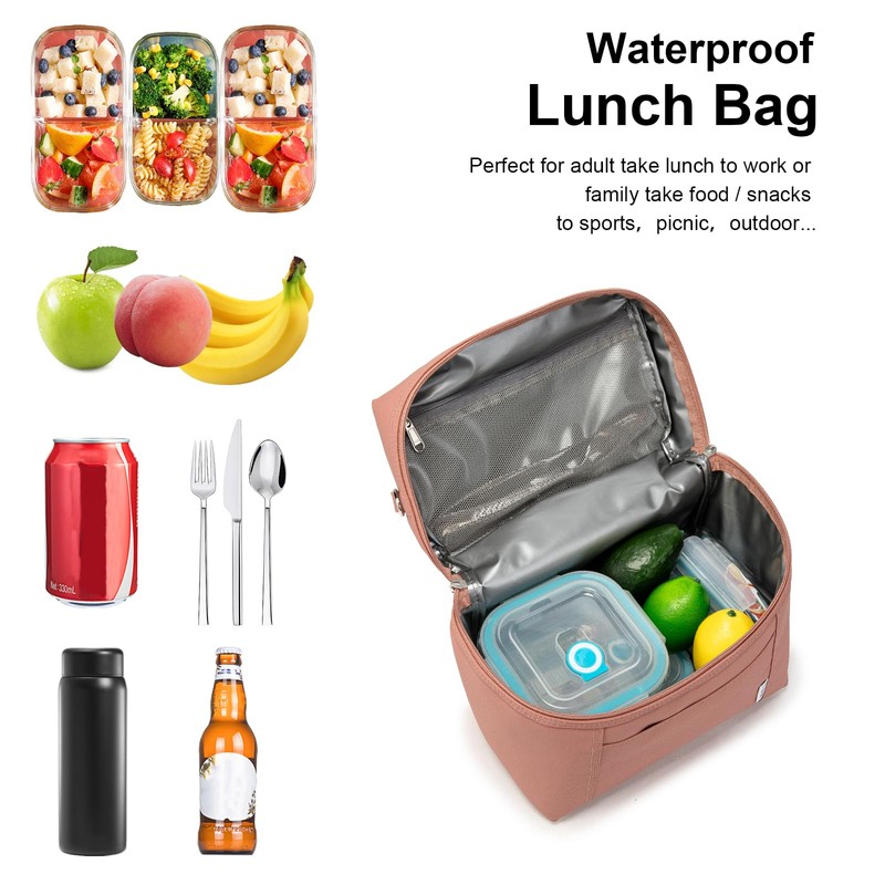 NOL Natural Organic Lifestyle Insulated Lunch Bags for Women Cooler