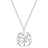 Glanzstücke München Women's Necklace 925 Sterling Silver Rhodium-Plated with Lab