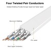 Cable Ethernet Cat8, para interiores y exteriores, 15 pies, cable