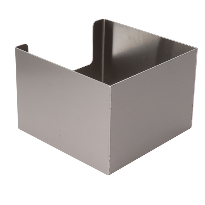 Stainless Steel Tissue Box Square Tissue Holder Large Opening Napkin