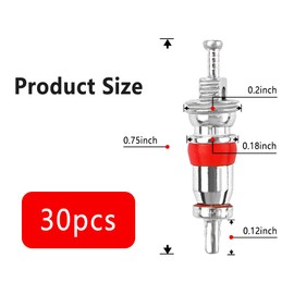 30PCS Car Tire Valve Stem Cores,Universal Tire Valve Tools for Car Truck SUV Motorcycle HVAC,Nickel Plated Valve Core for Replacing Damaged Car Accessories