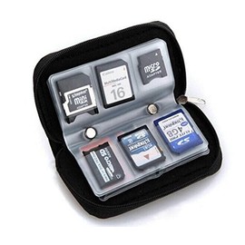 Drhob 1pcs Memory Card Storage Carrying Pouch Case Holder Wallet For CF/SD/SDHC/MS/DS