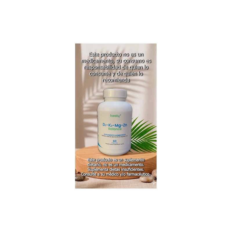 Vitamina Magnesio Zinc Healy Cápsulas Salud Ósea