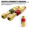‎AWLOLWA QDB10 Oxy Acetylene Quick Connects Set, Fit 9/16"-18 B