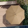 ABCCANOPY 9ft Outdoor Umbrella Replacement Top Suit 8 Ribs (Dark