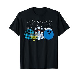 Hanukkah Bowling Chanukah Jewish Bowler Women Kids Men Youth T-Shirt