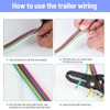 100FT 6 Wire Trailer Wire, 14 Gauge CCA Wishbond Color-Coded