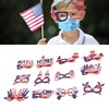 12pcs American Independence Day Glasses American Flag Holiday Glasses for