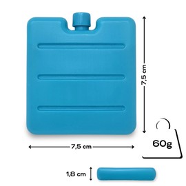 ToCi Small Ice Packs in Blue, Pink and Green – Mini Cooling Elements for the Cooler Bag – Cool Pack for the Lunch Box, 12