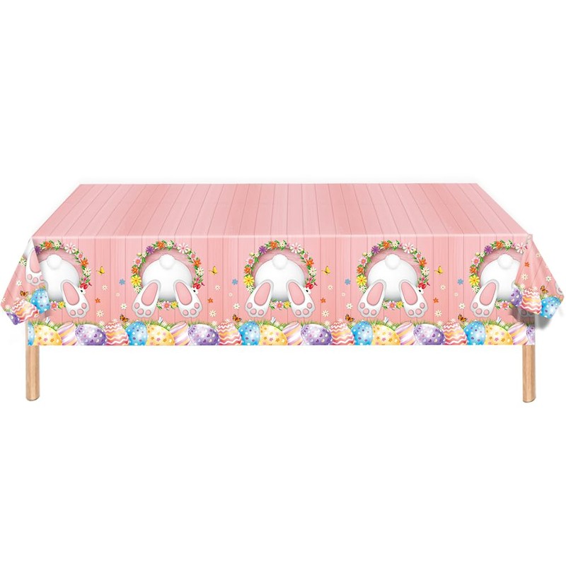 2 Pack Plastic Table Cloth Plastic Tablecloths Waterproof Plastic Table