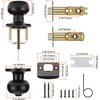 goldenwarm 5Pack Door Lock for Bedroom Door Knob Interior Door