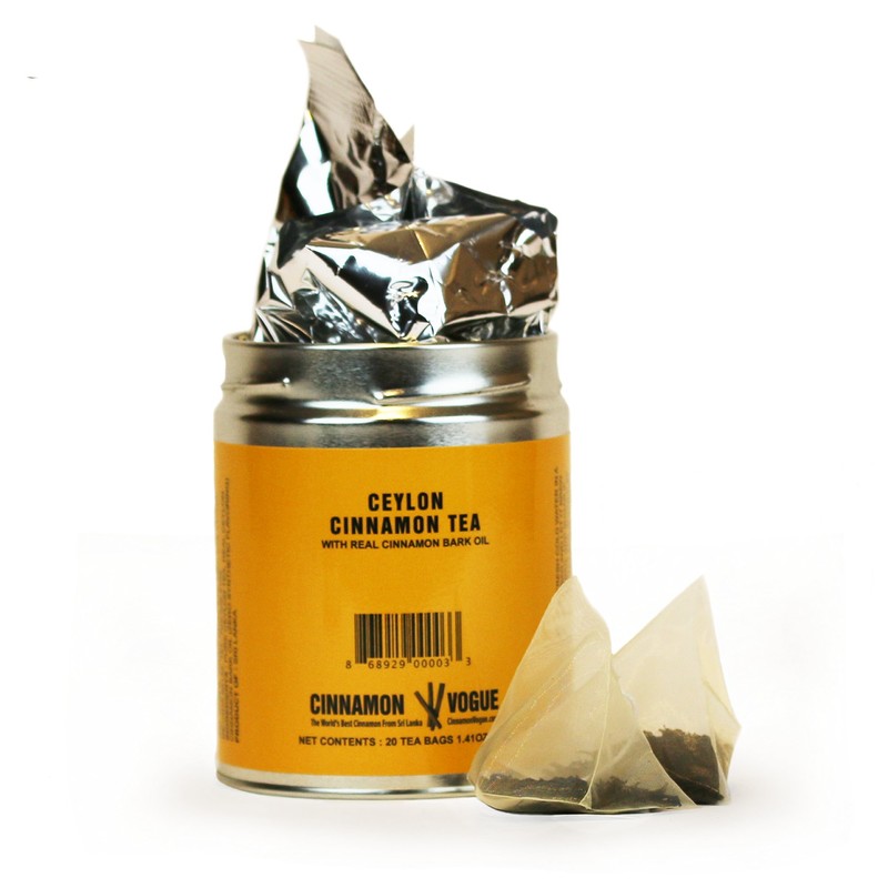 Cinnamon Tea - 100% Real Cinnamon, Premium Ceylon Tea, Zero