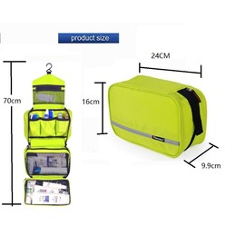 CYBERNOVA Multi-Functional Waterproof Compact Hanging Cosmetic Travel Bag Toilet Bag Toiletry Bag Washbag Organizer Kits/Cosmetic Pouch/Personal Care Hygiene Purse (Blue)