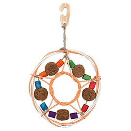 Bird Cage Toy, natural materials, 28 cm (Ideal for budgies, cockatiels)