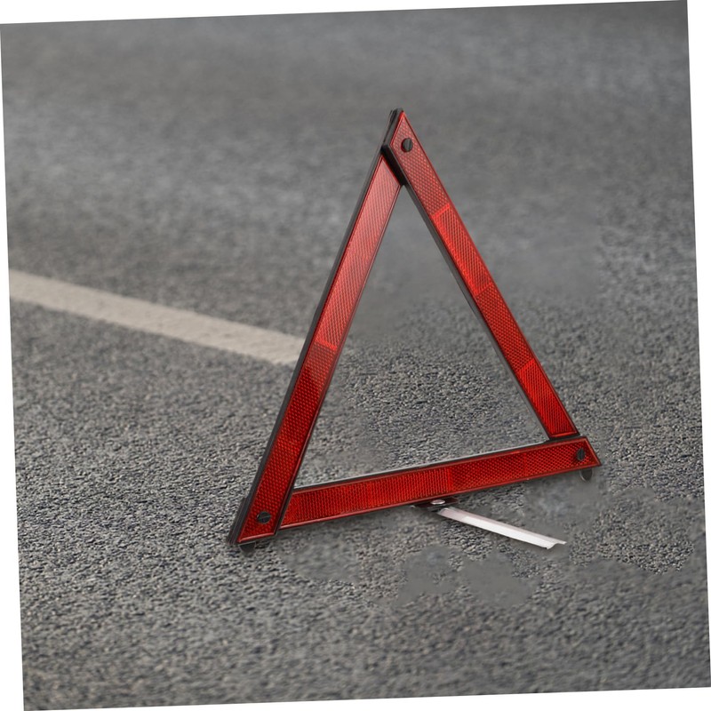 KICHOUSE 3pcs Car Safety Triangle Reflective Warning Triangle for Roadside