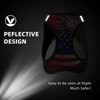 Groamaup Fireworks Flag Reflective Dog Harness with Leash, Soft Vest