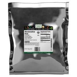 Frontier Co-op Organic Marshmallow Root Herb, Cut and Sifted, 1lb Bulk Bag – Perfect for Marshmallow Root Tea, Powder, Capsules and More