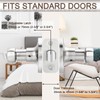 Hasmikit 5 Pack Matte Black Door Handles Privacy Door Levers,