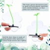 CRASPIRE 100Pcs Bean Sprout Hair Clips Plant Green Little Grass