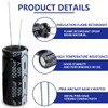 Innfeeltech Electrolytic Capacitor 1000uF 100V Aluminium Radial Electrolytic Capacitors Pack