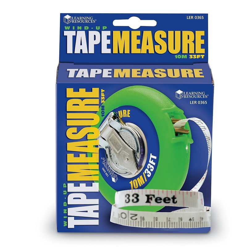 Learning Resources Wind-Up Tape 10 Meters/33 Feet, Early Math Skills,