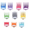 10 Sizes Hair Clipper Combs Guides Professional Colorful Number Coded