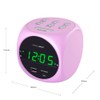 HANNLOMAX HX-702C Digital Clock with Dual Alarm, 0.7" Green LED