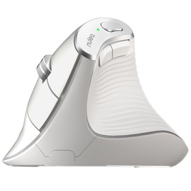Nulea M510 Vertical Mouse Wireless, Ergonomic Mouse for Comfy Tracking, 3 Adjustable DPI (800-1200-1600), 2.4G Wireless Vertical Mouse with 6 Buttons, Compatible with Windows, Mac OS, Laptop, White
