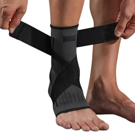 JLEO Ankle Support, Achilles Tendonitis Support, Foot Support Ankle Support for Women & Men, Plantar Fasciitis, Ankle Braces, Ankle Support for Ligament Damage, Tubigrip, Plantar Fasciitis (Large)