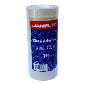 Cinta Janel 12 X 33 Diurex Corte Facil 10 Rollos