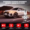SHENKENUO Pair 7inch Round Light Housing H4 Halogen High/Low Bulbs