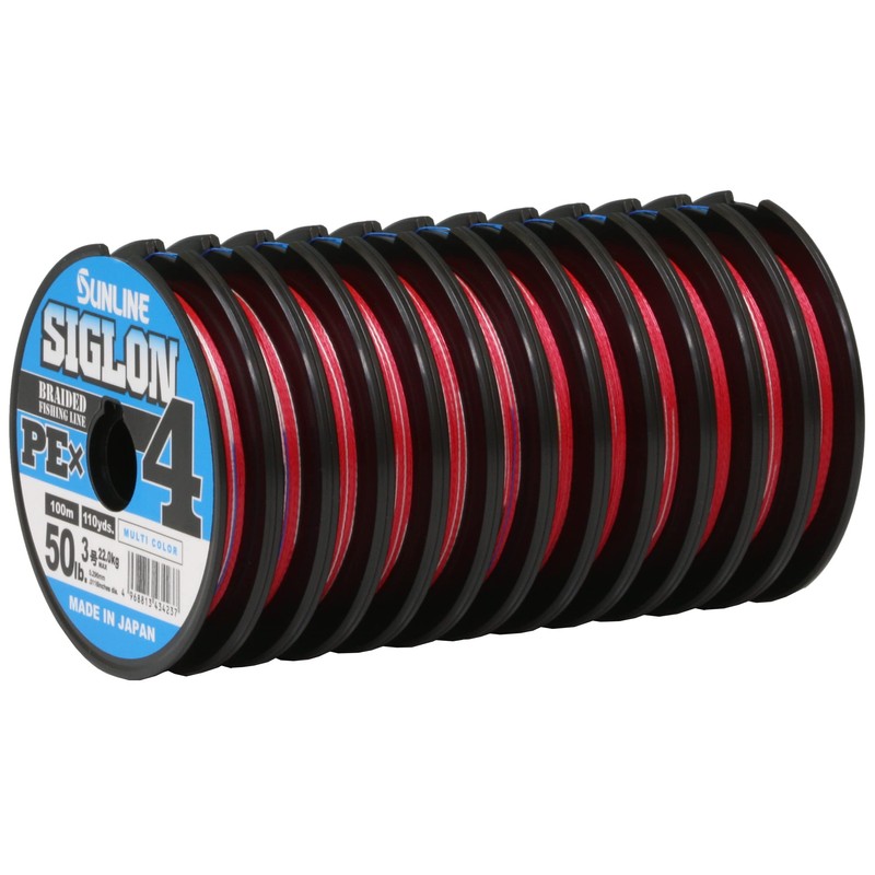 SUNLINE Siglon PE x4 Multicolor 100m 12-pack [1200m] No. 2.5