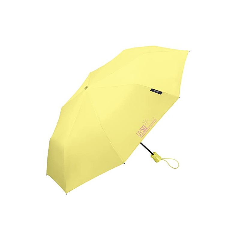 Happy Rain Folding Umbrella with Automatic UV50 UV Protect, lemon