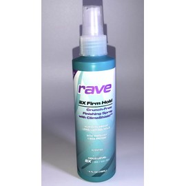 Rave 2X Firm Hold Crunch-Free Finishing Hair Spray W ClimaShield 4oz-2X Hold-NEW