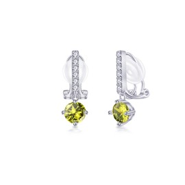 FH.bird Women's Earrings, Blue Topaz, Swaying, Shiny, 925 Silver, Hypoallergenic, November Birthstone Earrings, Weddings, Popular, Cute, Simple, Office, Work, Girlfriend, Birthday, Gift, Gift,