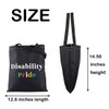 JXGZSO Disability Rights Tote Bag Disability Pride Shoulder Bag Disability